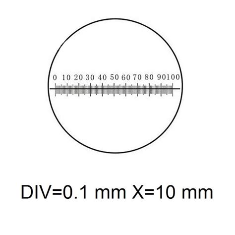 21mm Diameter Mikroskop Optisk Mikrometer Okular R Vicedeal