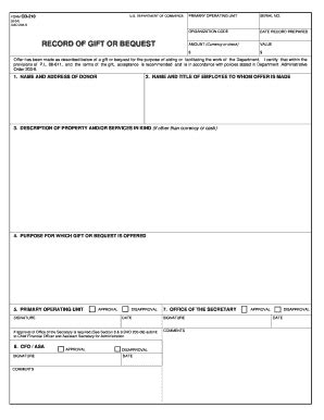 Fillable Online Corporateservices Noaa CD 210 NOAA Corporate Finance