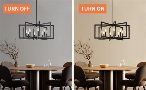 Miaybph Black Chandelier For Dining Room Light Kitchen Chandelier