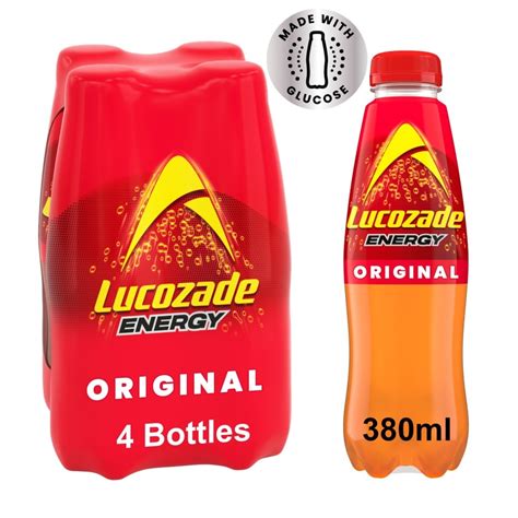 Lucozade Energy Original Fridge Pack 4 X 380ml Tesco Groceries