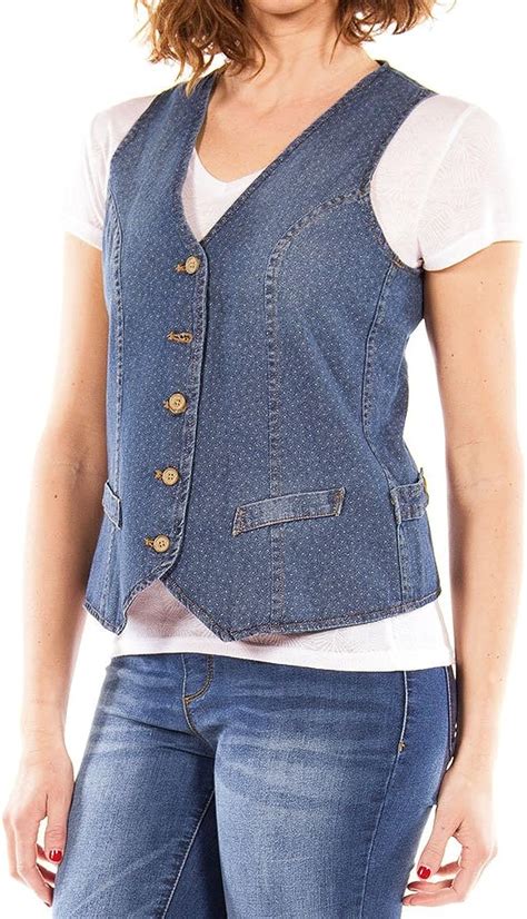 Carrera Jeans Gilet Jeans Per Donna It Amazon It Abbigliamento