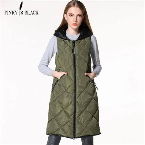 Winter Vest Women Waistcoat 2016 Womens Long Vest Sleeveless Jacket Pu Spliced Hooded Down