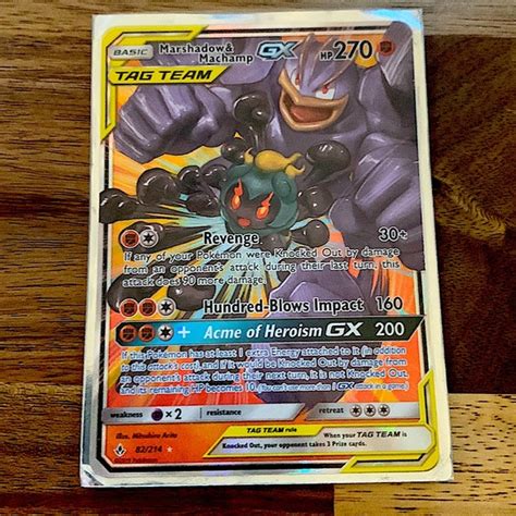 Pokemon Games Marshadow And Machamp Gx Tag Team Pokmon Card Poshmark