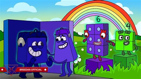 Numberblocks And Color Blocks Making Rainbows With Indigo And Violet