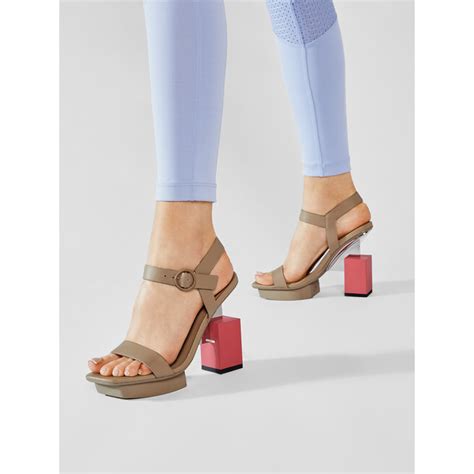 Sandały United Nude Cube Sandal Hi 10405685156 Beżowy eobuwie pl