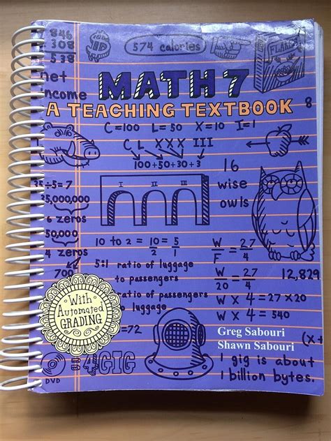 Teaching Textbook Math 7 Spiral Textbook Ebay