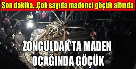 Zonguldak taki maden ocağında göçük Çok sayıda ekip sevk edildi