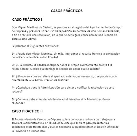 Supuesto práctico auxiliar administrativo MundoApuntes