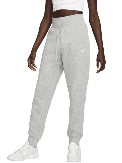 Nike Women's Athletic Tall Sweatpants, Phoenix Fleece High-Waisted Joggers, Dark Grey Heather ...