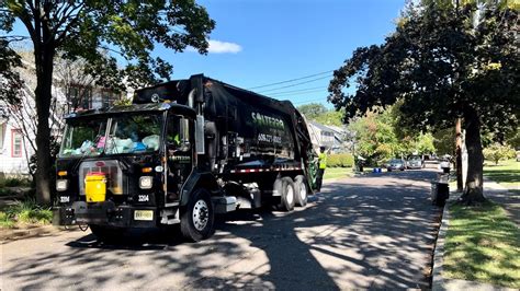 Solterra Pete 520 McNeilus RL Garbage Truck On Manual Trash Filmed