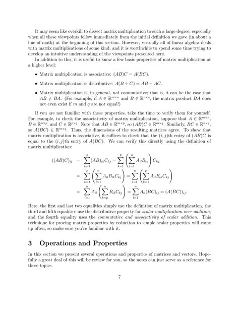 Linear Algebra Linear Algebra Review