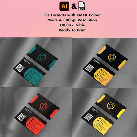 Colorful Business Card Template - MasterBundles