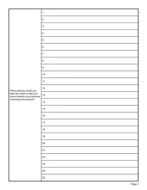 Existential Therapy Personal Meaning Worksheet Pdf