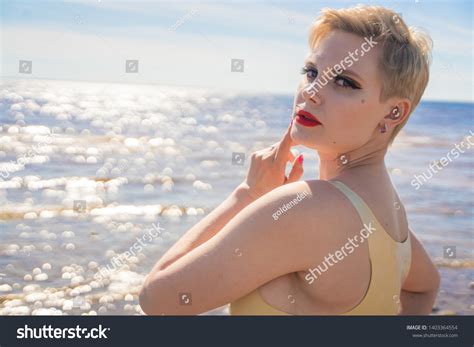 Sexy Hot Curvy Caucasian Girl Short Stock Photo Shutterstock