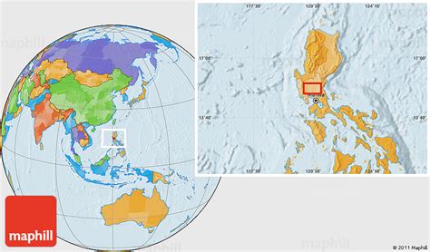 Political Location Map of Mabalacat