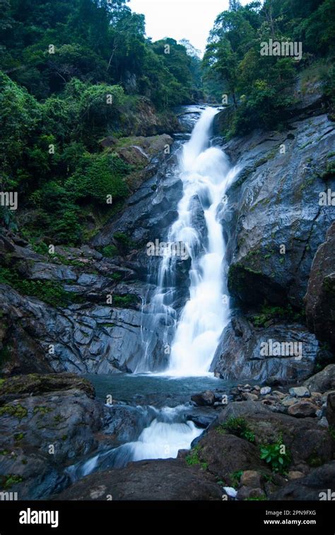 Siruvani waterfalls Coimbatore Western Ghats Stock Photo - Alamy