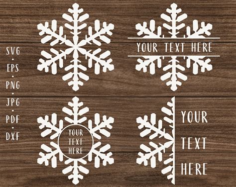 Snowflake Bundle Svg Christmas Svg Snowflake Svg Snowflake Etsy