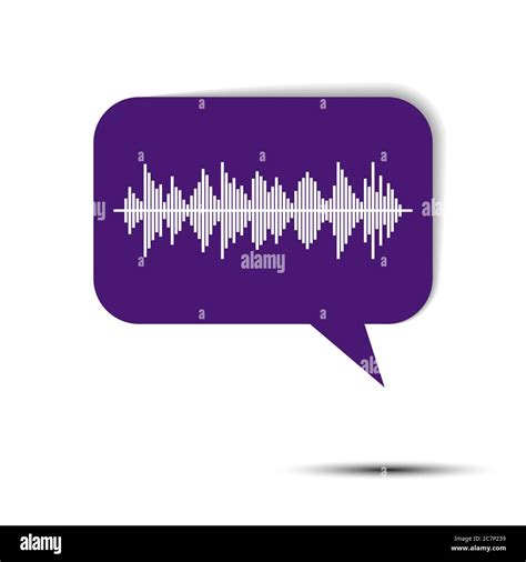 Voice Spectrum And Speech Cloud Simple Design Vector Illustration For