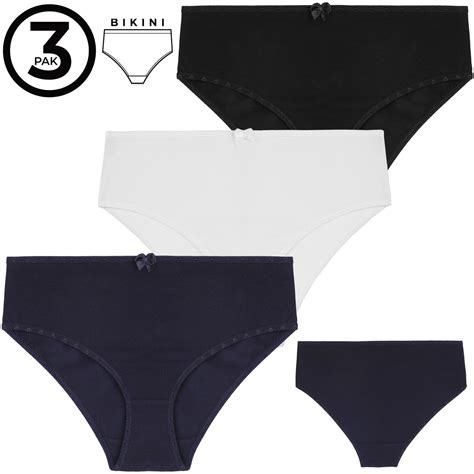 Figi Damskie Bikini S 2XL 4x3 Pak Moraj B2B