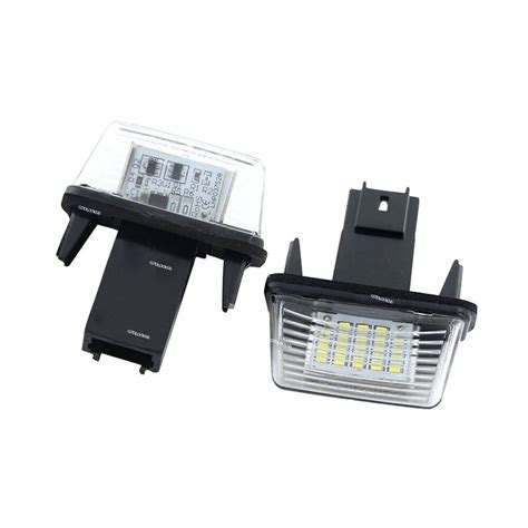 X Led License Number Plate Light Fit For Citroen C C C Peugeot