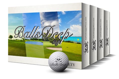 Skull Logo Flat Black Balls Deep Golf