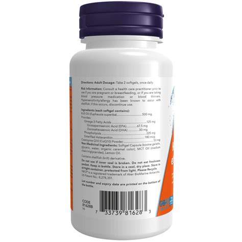 Krill And Coq10 Softgels Now Foods Canada