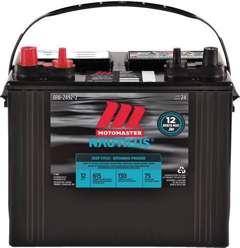 Motomaster Nautilus Group Size 24 12 Volt Deep Cycle Marinerv Battery