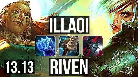 Illaoi Vs Riven Top 2 3m Mastery 7 Solo Kills 300 Games Euw