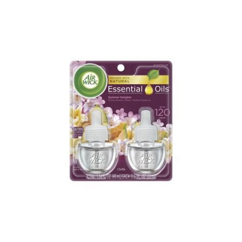 Air Wick Plug In Scented Oil Refills Summer Delights Pack Of