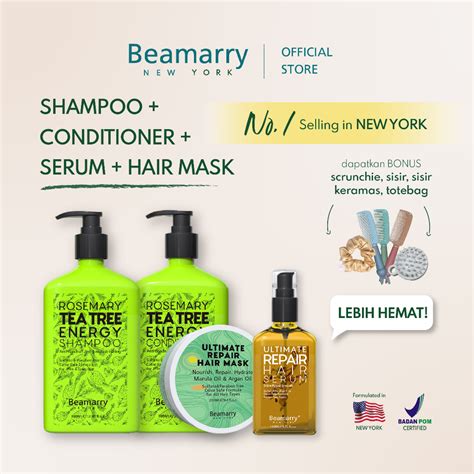 Jual Beamarry New York Paket Shampoo 380ml Conditioner 380ml