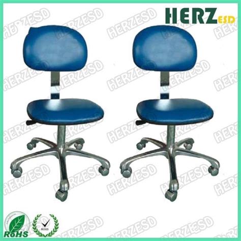 Blue Color Esd Safe Chairs Static Dissipative Chair With Grounding Chain