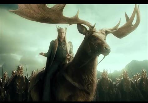 Tolkiens Legendarium What Is The Mount That Thranduil Is On When He