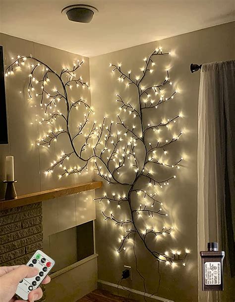 Amazon Sareda Enchanted Willow Vine Lights With Remote Control On