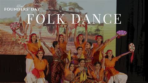 42ND FOUNDERS DAY 2023 FOLK DANCE OYILATTAM RAMANATHAN HINDU