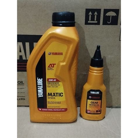 Jual Paket Oli Yamalube Matic 800ml Plus Gardan Oil Yamaha 100 Ml