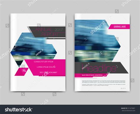 Cover Design Annual Reportvector Template Brochures Stock Vector Royalty Free 511675801