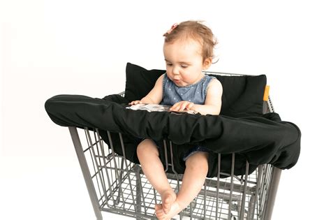 Shopping Cart Cover - Black Cart Cover | Binxy Baby