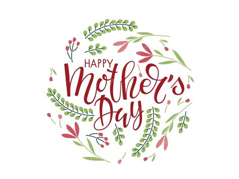 Premium Vector Happy Mothers Day Frame With Spring Flowers