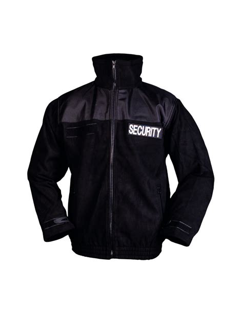 Mil Tec Fleecejacke Security Schwarz