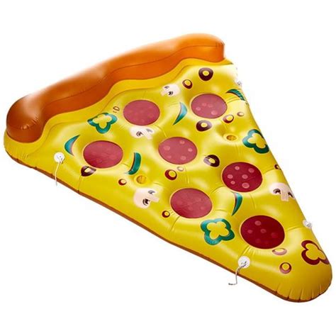 Greenco Giant Inflatable Pizza Pool Float Lounger With Connectors 6 X 5