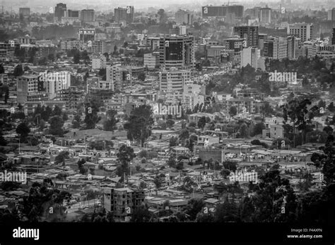 Aerial View Of Addis Ababa Stock Photo Alamy