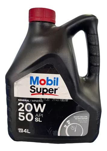 Aceite Mobil Super 20w50 Mineral Multigrado 4 Litros Cuotas sin interés