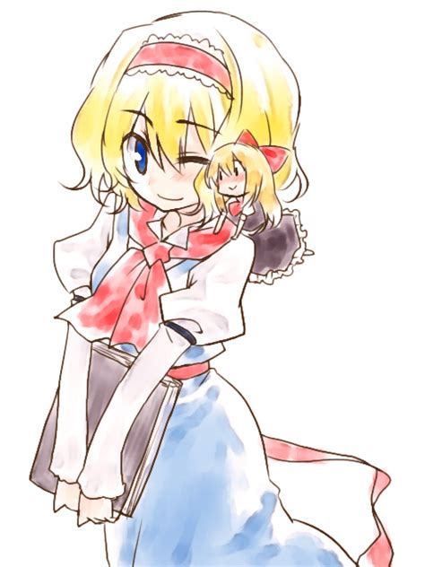 Alice Margatroid And Shanghai Doll Touhou Drawn By Myama Danbooru