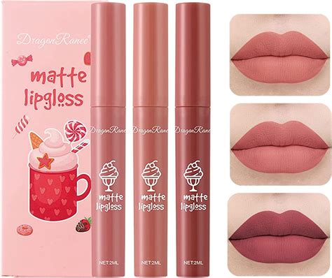 Amazon 3 Pcs Nude Matte Lipstick Set Nude Lipstick Velvet Air