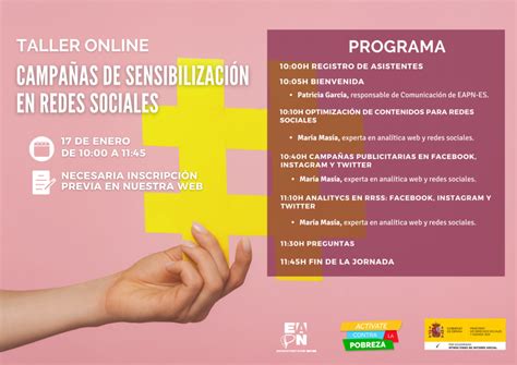 EAPN España Taller online Campañas de sensibilización en Redes