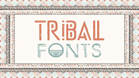 Tribal Font Alphabet