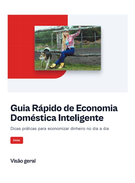 Guia Rápido de Economia Doméstica Inteligente Dicas práticas para