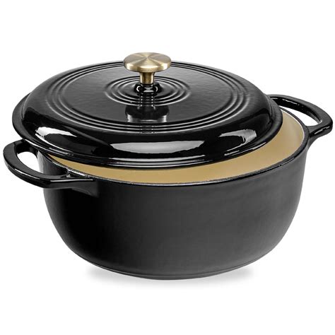 Best Choice Products 6 Quart Enameled Cast Iron Dutch Oven Durable