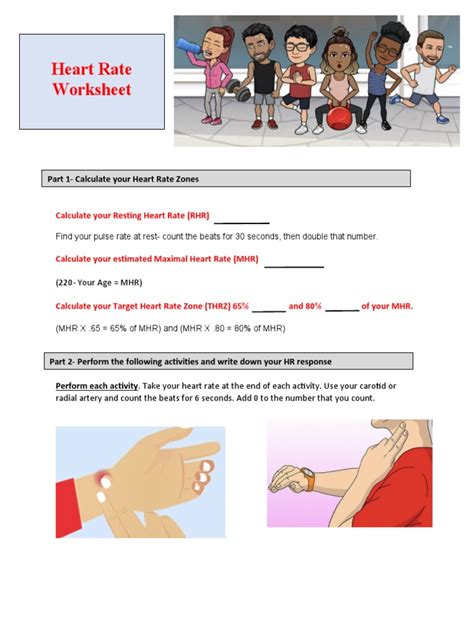 Heart Rate Worksheet Pdf