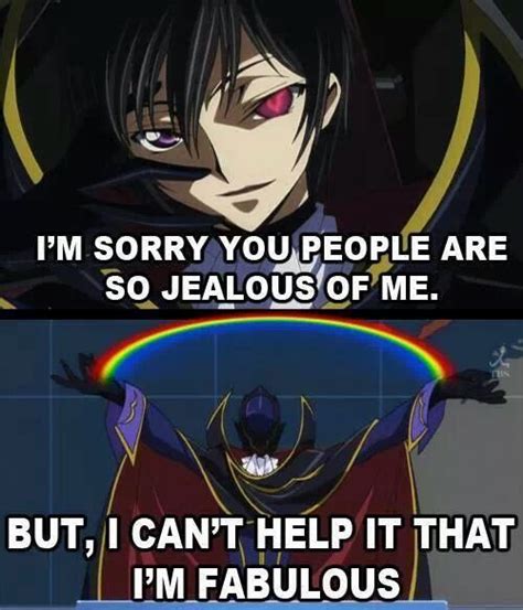 Lelouch Is Fabulous Deal With It Code Geass Anime Funny Anime Memes Funny